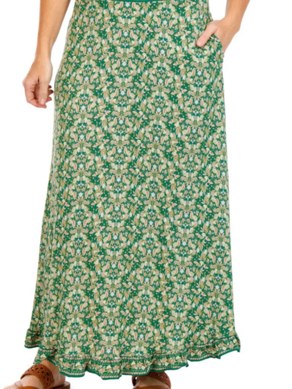 Max Studio Womens Floral Maxi Skirt | SMALL